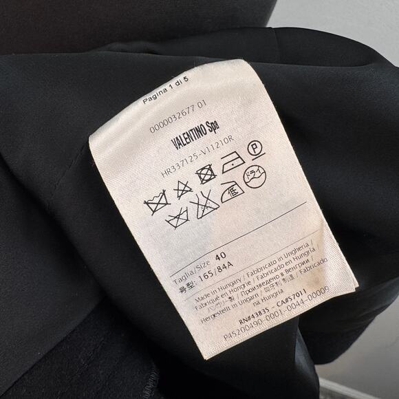 RED Valentino Wool Coat w/Accordion-Pleated Tie-Waist Party/Cocktail Sz 40 $995 - Picture 7 of 8